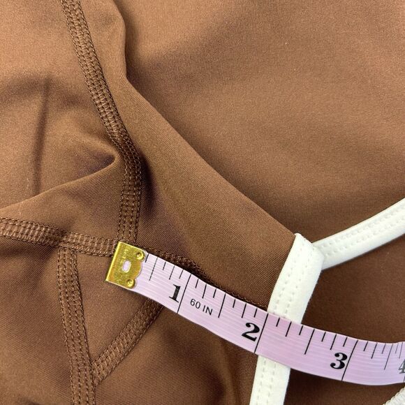 NEW Free People Movement Island Time Active Shorts Brown Size Small Retro 70s - Picture 11 of 11